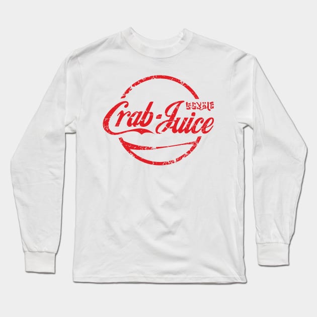 Crab Juice Red Long Sleeve T-Shirt by Rock Bottom